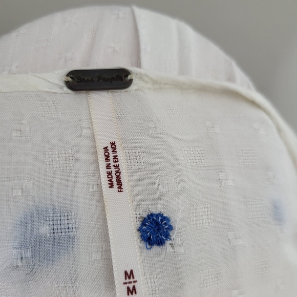 Free People Kiss From a Rose Embroidered Tunic Size Medium - Picture 8 of 9